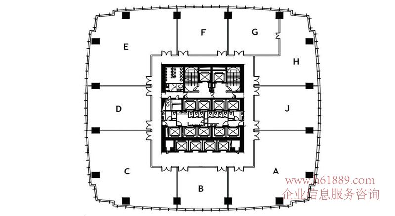福田區(qū) 諾德金融中心租售中心 諾德金融中心簡(jiǎn)介 低區(qū) 戶型圖片