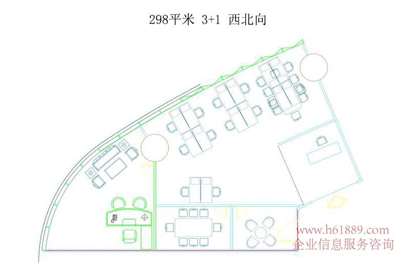 面積:298㎡ 看山景 2+1格局 西北向