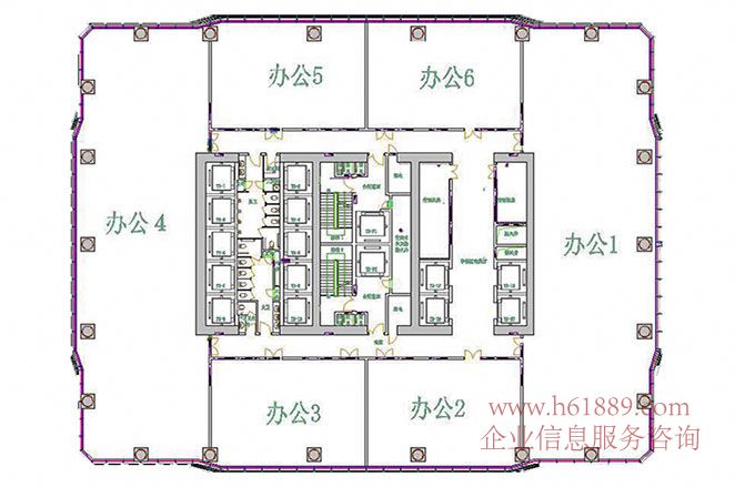 卓越世紀(jì)中心2號樓【皇崗商務(wù)中心】4到12層 戶型圖片