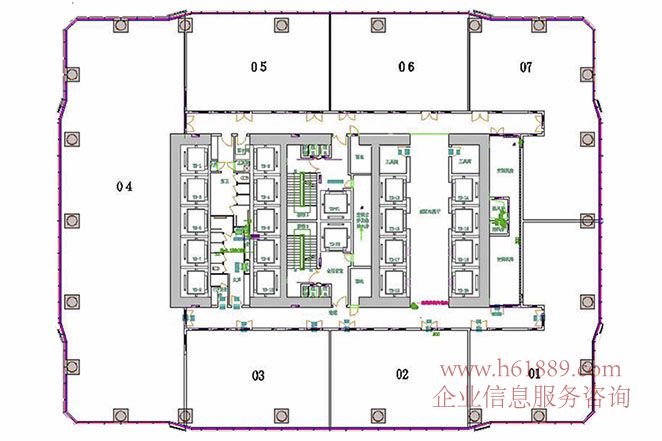 卓越世紀(jì)中心2號樓【皇崗商務(wù)中心】13到24層 戶型圖片