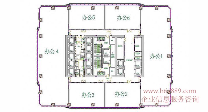 卓越世紀(jì)中心2號(hào)樓【皇崗商務(wù)中心】出租 戶型圖片
