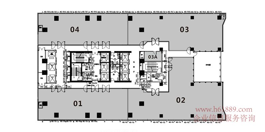 兆邦基金融大廈 地鐵1號線【羅寶線】地鐵10號線【坂田線】崗廈站C出口 出租 戶型圖片