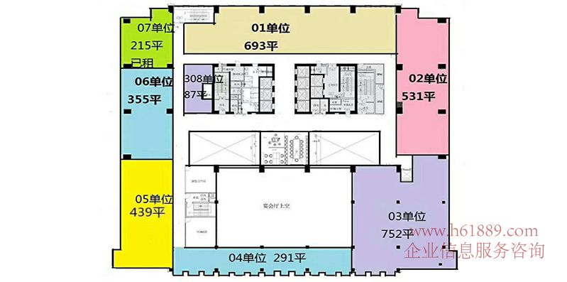 新華保險大廈 豪華裝修 全辦公家私 廣深港高鐵【福田-香港西九龍】福田站 購物公園地鐵站 出租 戶型圖片