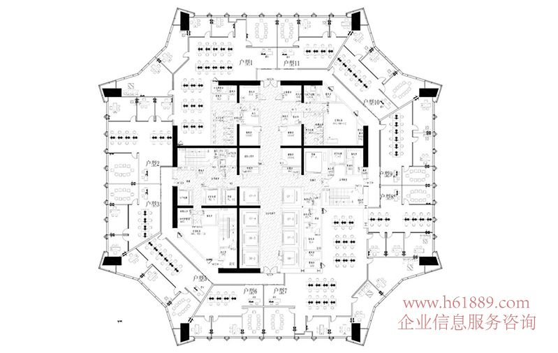 平安金融中心【平安國際金融中心】?購物公園地鐵站D出口 廣深港高鐵福田站 豪華裝修 出租 戶型圖片