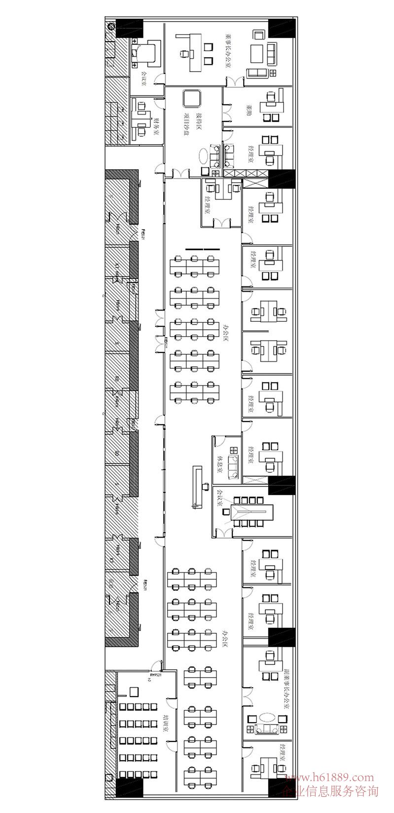 富德生命保險大廈 豪華裝修 全辦公家私 少年宮地鐵站 地鐵3號線【龍崗線】4號線【龍華線】出租 戶型圖片