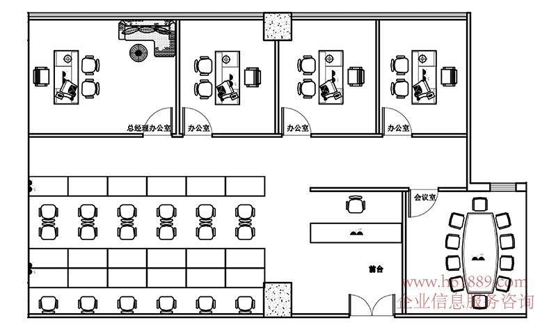 鳳凰大廈 豪華裝修 全辦公家私 市民中心地鐵站A出口 崗廈北地鐵站【深圳之眼】2A出口/2B出口 出租 戶型圖