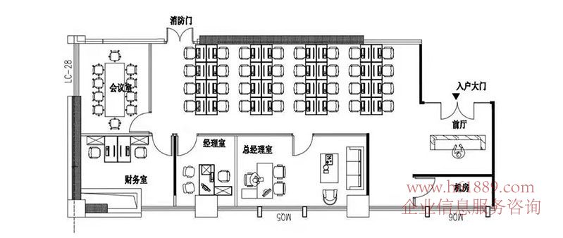 祥祺大廈【原民生銀行大廈】新洲 濱河大道旁 電梯口 全辦公家私 出租 戶型圖片