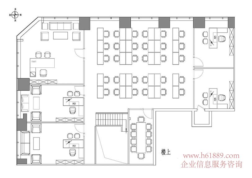 現(xiàn)代國際大廈【現(xiàn)代國際商務大廈】地鐵1/4號線會展中心地鐵站 24小時空調計流量 精裝修 出租 戶型圖片